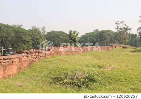 historical Archaeological tourable Pundranagar Brick Wall historical Archaeological tourable Pundranagar Brick Wall 120920257