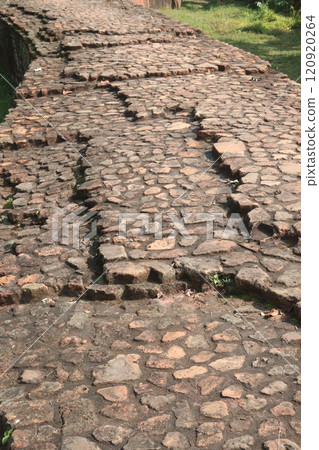 historical Archaeological tourable Pundranagar Brick Wall historical Archaeological tourable Pundranagar Brick Wall 120920264