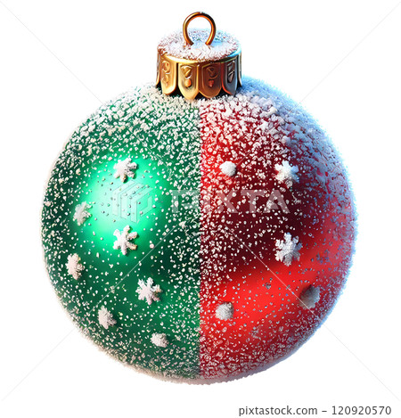 red christmas balls on a white background 120920570