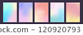 Gradient background vector, mesh gradient, holographic, light color 120920793