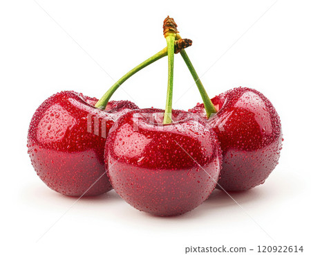 fresh red cherries 120922614