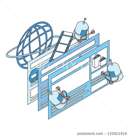 網路爬蟲的圖像說明 網路爬蟲的圖像說明 120922918