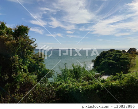 綠色的海爪雲天空 120922996