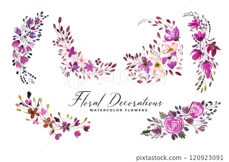 set of watercolor bouquets flower and florals set of watercolor bouquets flower and florals 120923091