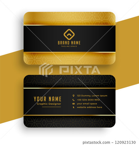 black and golden business card template design black and golden business card template design 120923130