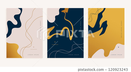 abstract golden fluid lines style minimal poster design abstract golden fluid lines style minimal poster design 120923243