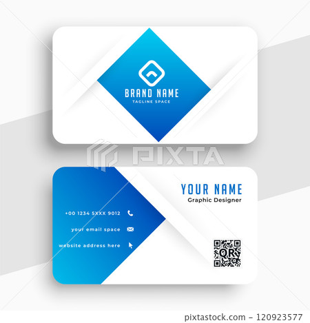 professional blue business card for your company 120923577
