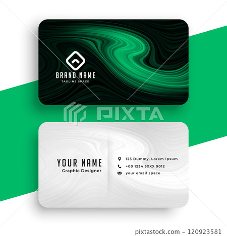abstract green business card template 120923581