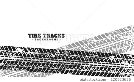 grunge tire marks print texture background 120923636