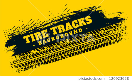 abstract tire track print mark on grunge background abstract tire track print mark on grunge background 120923638