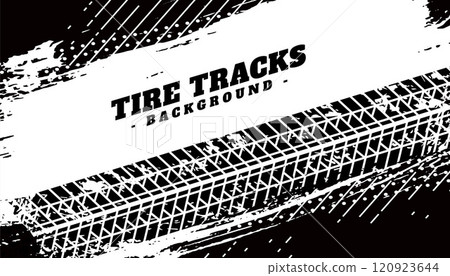tire texture print on grunge dirty background 120923644