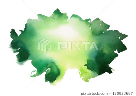 abstract green watercolor stain texture background 120923697