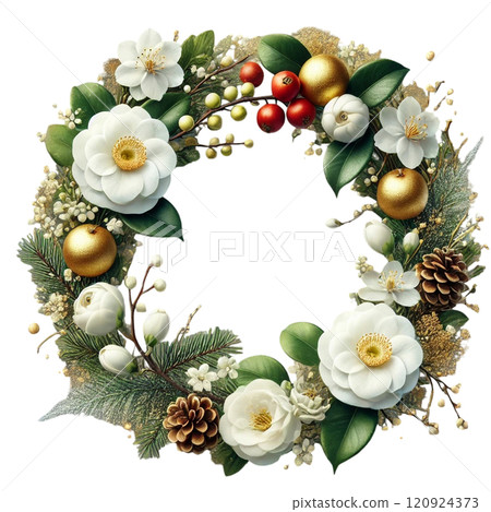 Gorgeous Japanese-style New Year decorations 120924373