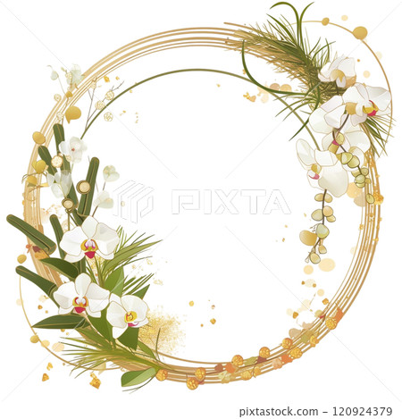 色彩鮮豔的日本新年裝飾品 色彩鮮豔的日本新年裝飾品 120924379