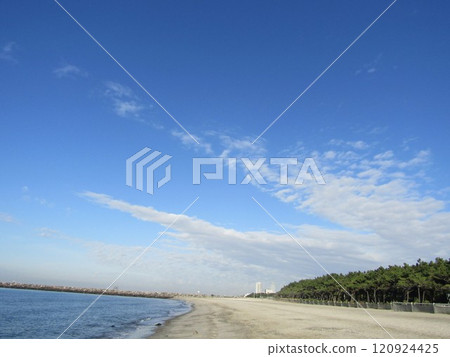 Sandy beach of Inage coast Sandy beach of Inage coast 120924425
