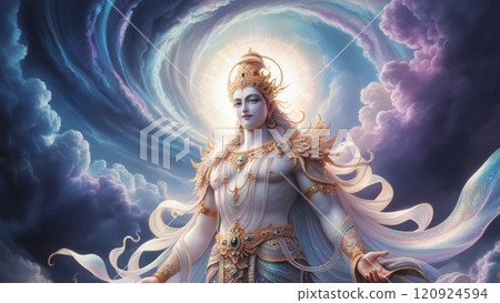 God in a mysterious space 120924594