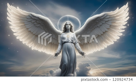 angel with spread wings 120924734