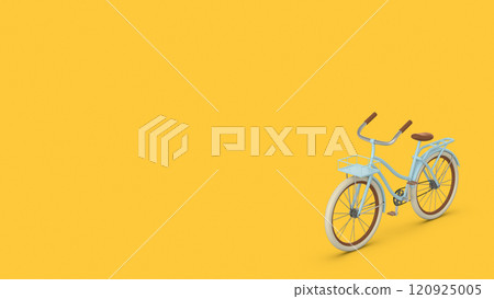 Sky Blue Basket Bicycle Background 120925005
