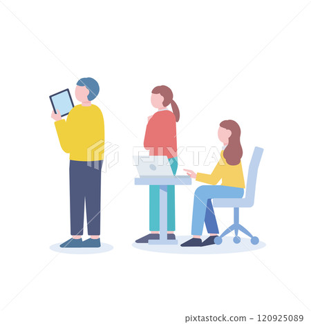 Business team looking up 120925089