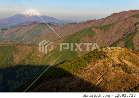 Spring on the Tanzawa Omote Ridge, Mount Karasuo and Mount Fuji Spring on the Tanzawa Omote Ridge, Mount Karasuo and Mount Fuji 120925728