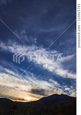 Sunset and Mount Norikura Sunset and Mount Norikura 120925783