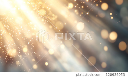 夢幻般的抽象背景與金色的光芒和火花 夢幻般的抽象背景與金色的光芒和火花 120926053