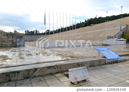 Panathinaiko Stadium, the venue for the first modern Olympic Games in Athens Panathinaiko Stadium, the venue for the first modern Olympic Games in Athens 120926148