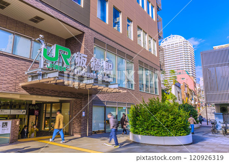 Tokyo cityscape in Japan, JR East Saikyo Line, overlooking Itabashi Station, etc. = 7th 120926319