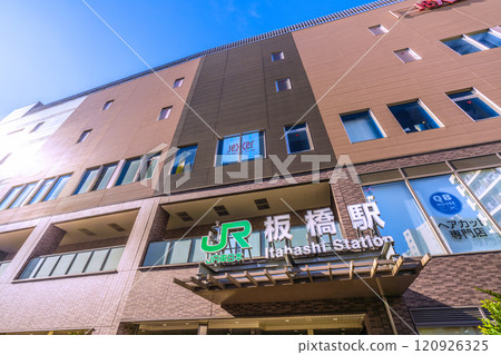 Tokyo cityscape in Japan, JR East Saikyo Line, overlooking Itabashi Station, etc. = 7th 120926325