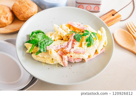 Carbonara salad Carbonara salad 120926812