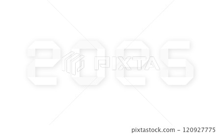 New year paper greeting card, vector illustration. 120927775
