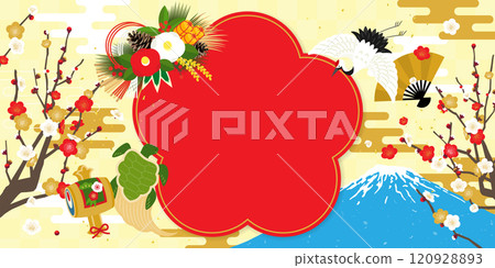 新年/新年/慶典背景框素材 120928893