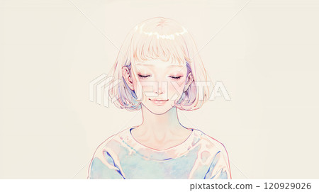 Young lady's portrait 120929026