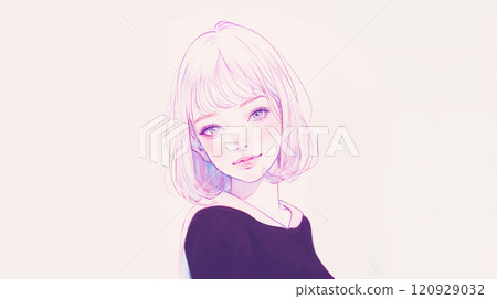 年輕的女士的肖像 120929032