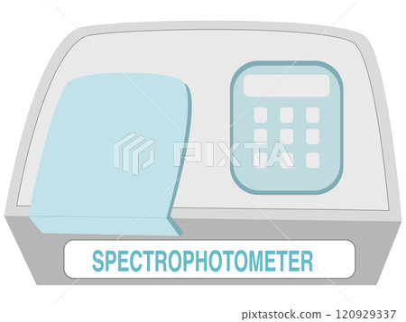 A spectrophotometer is a device used to measure light absorption A spectrophotometer is a device used to measure light absorption 120929337
