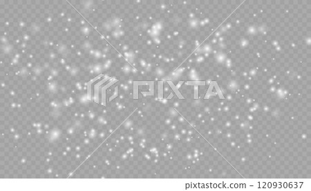 Realistic falling snow with snowflakes and clouds. Heavy snowfall, snowflakes in different shapes and forms. Many white cold flake elements on transparent background. Snowfall. Falling Snowflakes Realistic falling snow with snowflakes and clouds. Heavy snowfall, snowflakes in different shapes and forms. Many white cold flake elements on transparent background. Snowfall. Falling Snowflakes 120930637