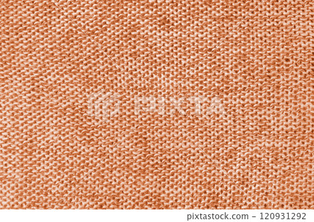 Mixed white and orange color melange knitted fabric, cashmere wool cloth texture Mixed white and orange color melange knitted fabric, cashmere wool cloth texture 120931292