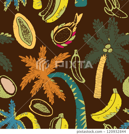 seamless pattern with banana seamless pattern with banana 120932844
