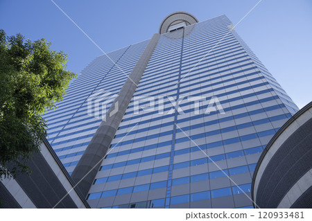 Street view of Shinjuku skyscrapers, Tokyo, Japan. Street view of Shinjuku skyscrapers, Tokyo, Japan. 120933481