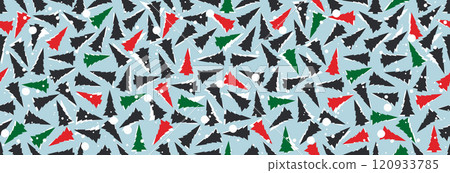 Christmas tree seamless pattern. Christmas tree seamless pattern. 120933785