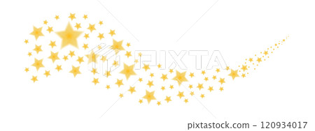 Flying golden stars blurred, sparkling Christmas confetti. Magical shining stars. Glittery holiday vector background. Flying golden stars blurred, sparkling Christmas confetti. Magical shining stars. Glittery holiday vector background. 120934017