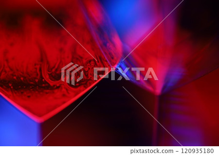 Red and purple fluid panels, liquid abstraction, colour waves, deep dark backgrounds, glossy forms, perfect shapes 120935180
