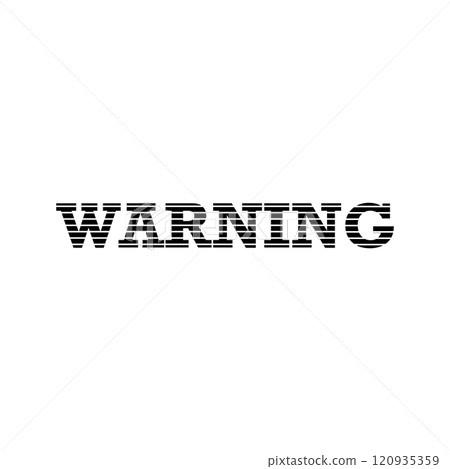 Warning Square Sign 120935359