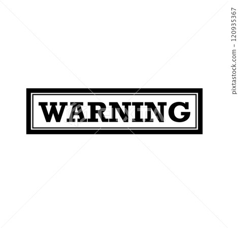 Warning Square Sign-插圖素材 [120935367] - PIXTA圖庫