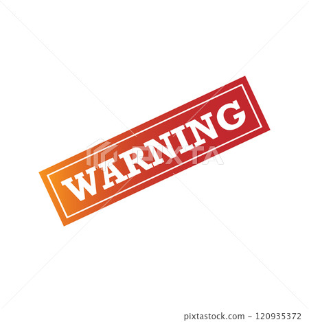 Warning Square Sign 120935372