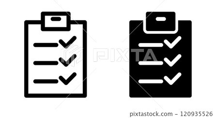 Checklist icon design template Checklist icon design template 120935526