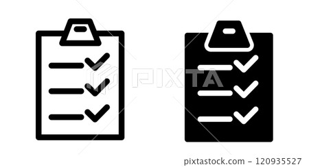 Checklist icon design template Checklist icon design template 120935527