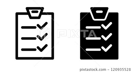 Checklist icon design template Checklist icon design template 120935528