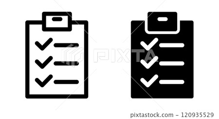 Checklist icon design template 120935529