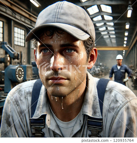 Field workers working in hot environments 120935764